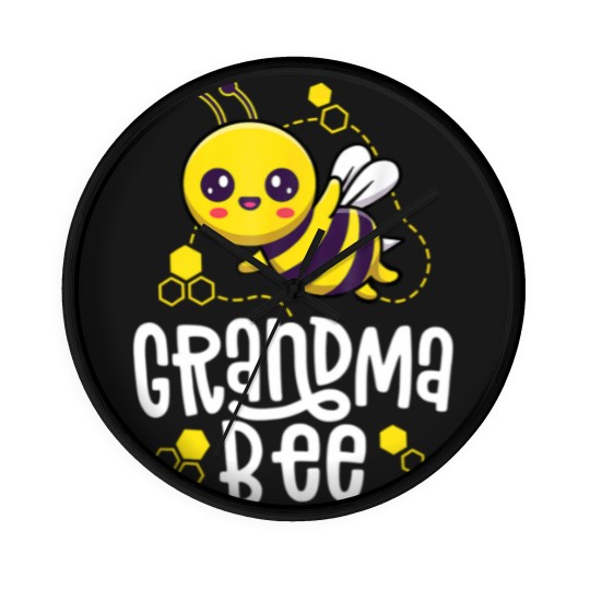 Discover Family Bee Grandma Birthday First Bee Day Outfit Wall Clocks