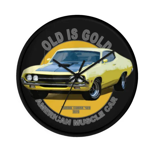 Discover Torino 429 Super Cobra American Muscle Car 60s 70s Old is Gold - Torino Cobra - Wall Clocks