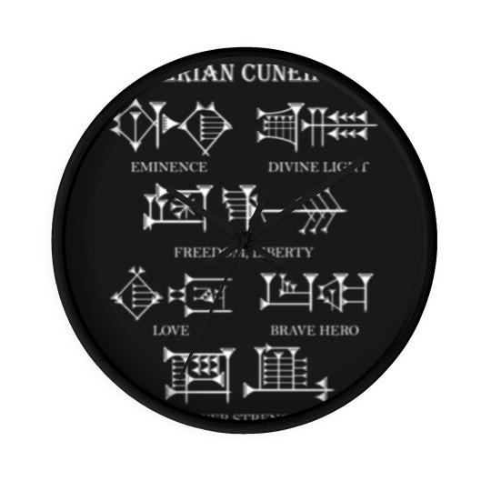 Discover Sumerian Cuneiform Wall Clocks