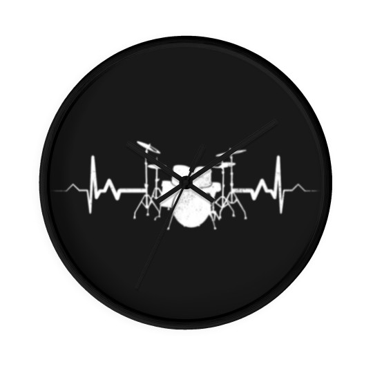 Discover Heartbeat Drums - Drummer Music Gift Wall Clocks