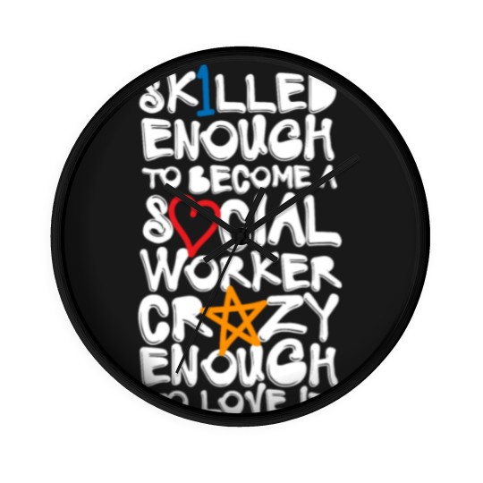 Discover Skilled Social Worker Wall Clocks
