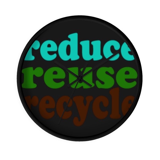 Discover Reduce Reuse Recycle Wall Clocks Wall Clocks