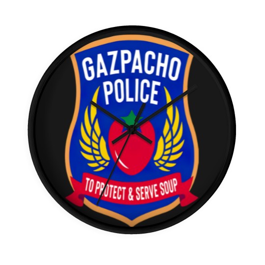 Discover gazpacho police Wall Clocks