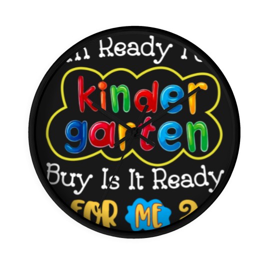 Discover Kids First Day Of Kindergarten Funny Back To School Wall Clocks