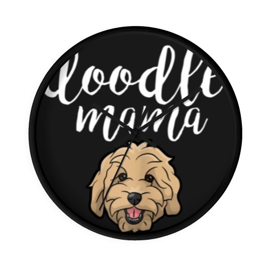 Discover Goldendoodle Mama Doodle Mom Cute Goldendoodle Gift Wall Clocks