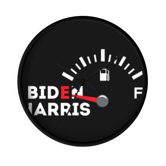 Discover Funny Biden Gas Wall Clocks | Empty Fuel Tank Gas Shortage Wall Clocks