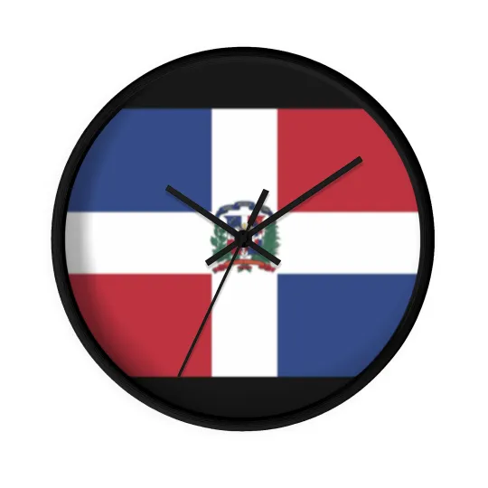 Discover AIFRIS Dominican Republic Flag Cotton Wall Clocks