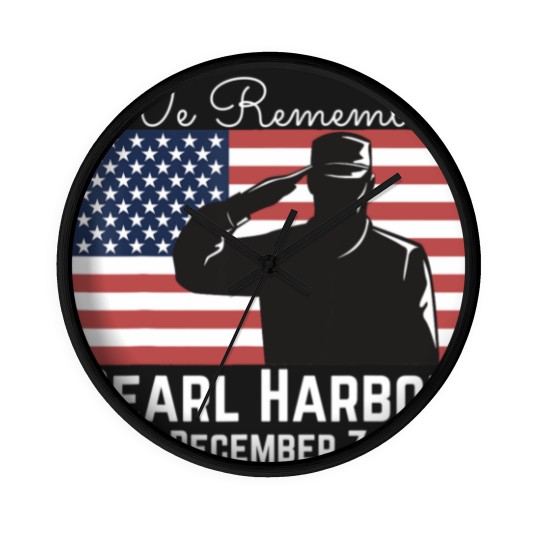 Discover We Remember Pearl Harbor Wall Clocks