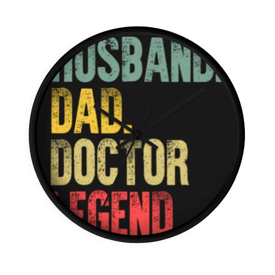 Discover Mens Funny Vintage Wall Clocks Husband Dad Doctor Legend Retro Wall Clocks
