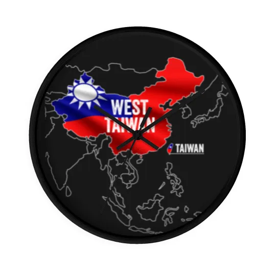 Discover West Taiwan China Map Wall Clocks
