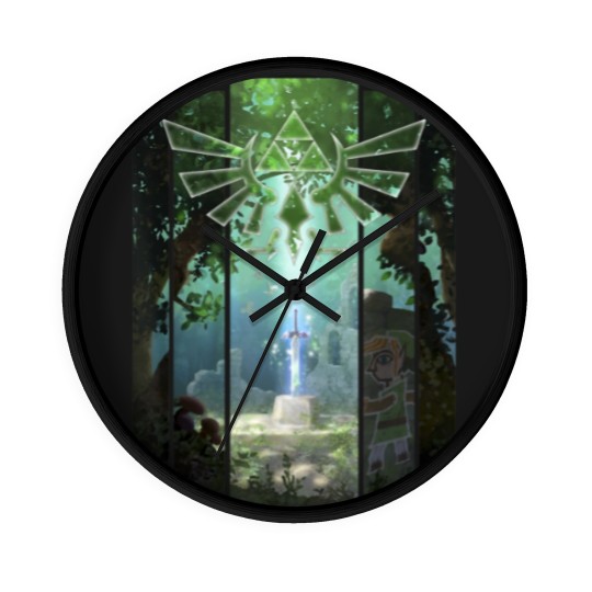 Discover Nintendo Zelda The Master Sword Lost Woods Artwork Wall Clocks