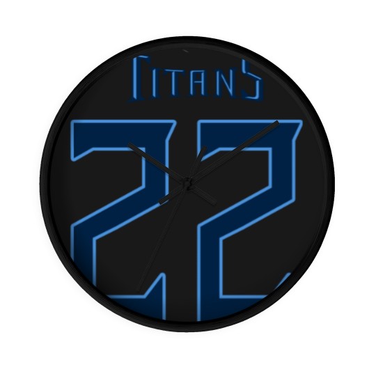 Discover Tennesese Titan Derrick Henry 22 Wall Clocks
