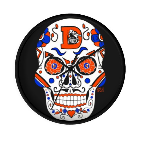 Discover America's Finest Apparel Denver Sugar Skull - Men's Wall Clocks