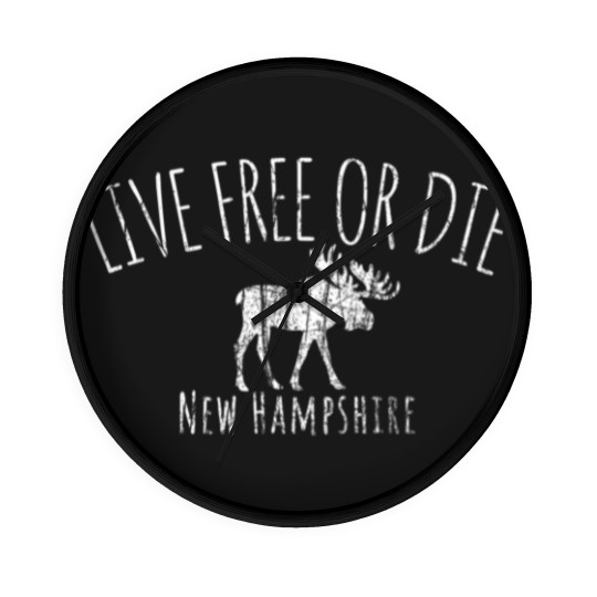 Discover Live Free or Die New Hampshire Wall Clocks