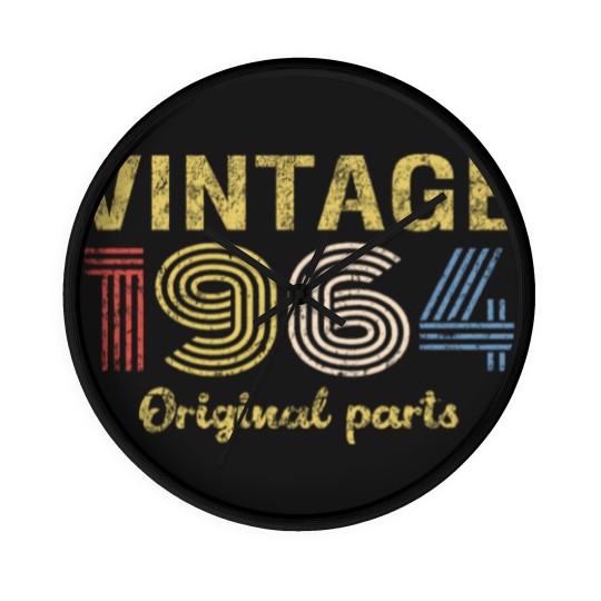 Discover 57th Birthday Wall Clocks for Men - Retro Birthday - 1964 Original Parts