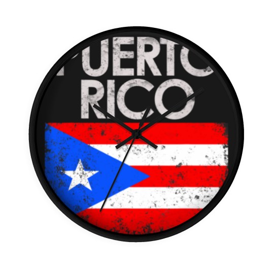 Discover Vintage Puerto Rico Rican Flag Wall Clocks