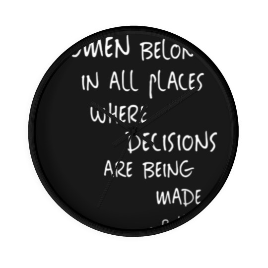 Discover Womens Equal Rights Women Rights Political Feminism Feminist Gift V-Neck Wall Clocks