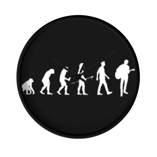 Discover Acoustic Guitar Player Evolution Guitarist Gift Wall Clocks