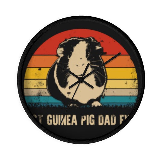 Discover Best Guinea Pig Dad Ever Wall Clocks Pig Daddy Wall Clocks