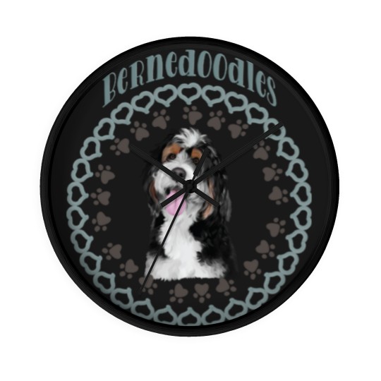 Discover Bernedoodles dog breed - Bernedoodle Dog - Wall Clocks
