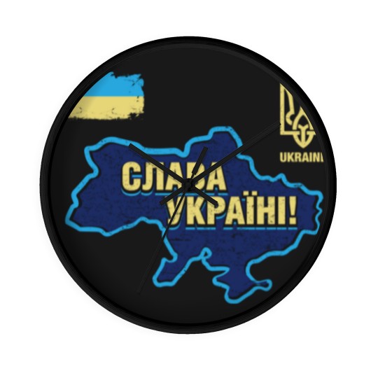 Discover Glory to Ukraine Map Football Team Wall Clocks