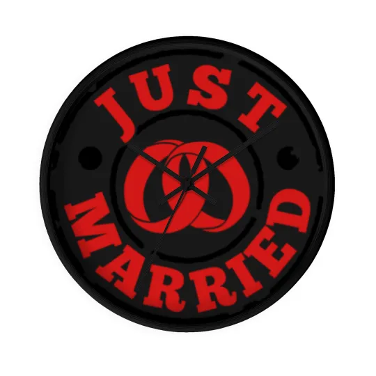 Discover Just Married Wall Clocks