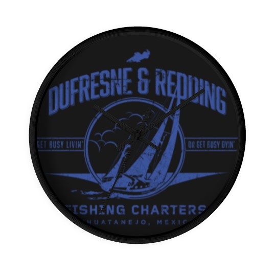 Discover Dufresne & Redding Fishing Charters - Shawshank Redemption - Wall Clocks
