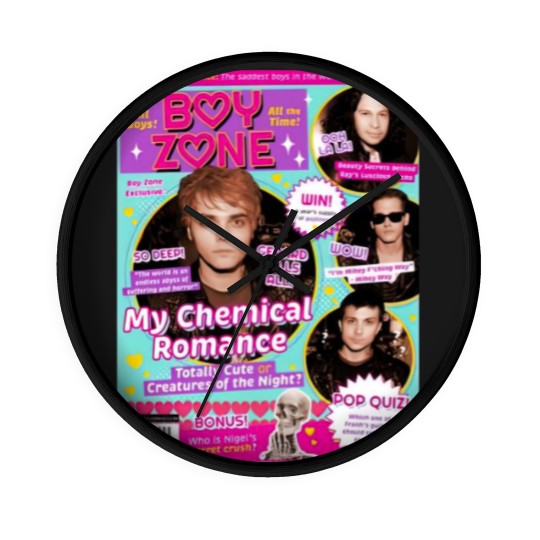 Discover My Chemical Romance Wall Clocks, Boy Zone My Chemical Romance Wall Clocks, My Chemical Romance, Boy Zone Tribute MCR