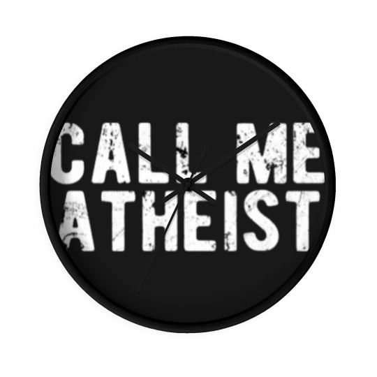 Discover ATHEIST/anti religion : Call me Atheist Wall Clocks