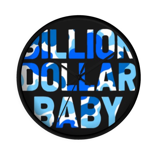 Discover Billion Dollar Baby Blueberry Camo Wall Clocks