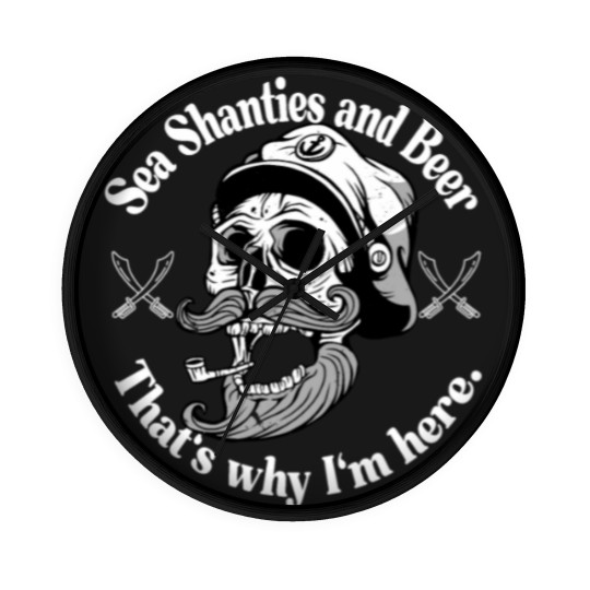 Discover Sea Shanties and Beer Sailors Pirate Wall Clocks Wall Clocks