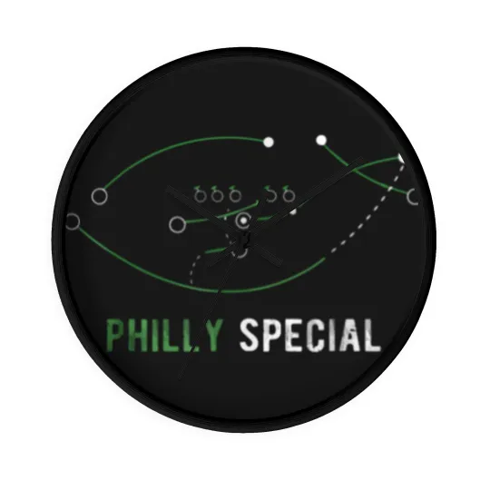 Discover Philly Special Philly Special Championship birthda Wall Clocks
