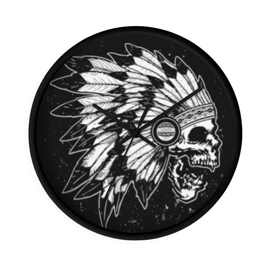 Discover skull native Wall Clocks