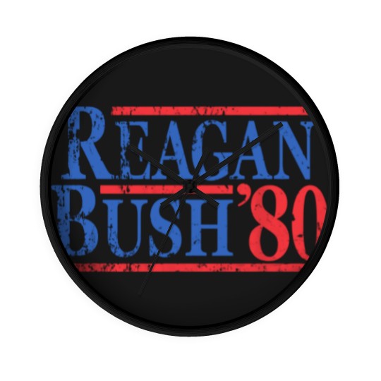 Discover Vintage Ronald Reagan George Bush 1980 Wall Clocks