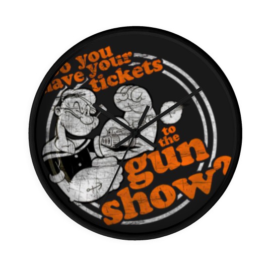 Discover Popeye Gun Show Adult Wall Clocks Wall Clocks