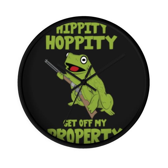 Discover hippity hoppity property get away from my property Wall Clocks