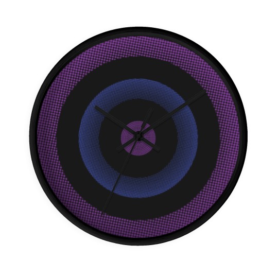 Discover Hawkeye Bullseye Target Logo Symbol Wall Clocks