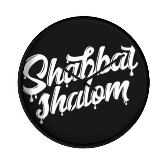 Discover Shabbat Shalom Drip - Sabbath - Wall Clocks
