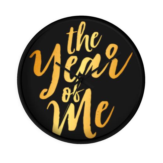 Discover The Year Of Me-Gold Wall Clocks