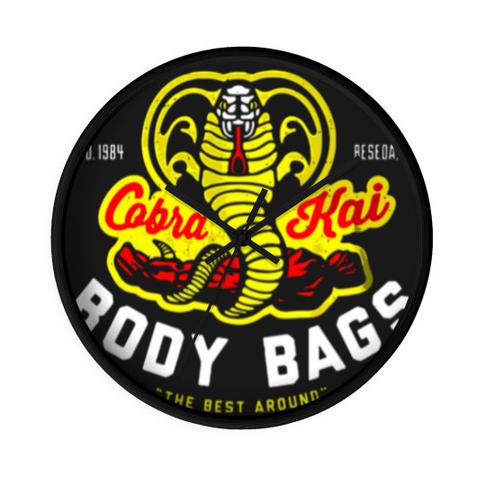 Discover Cobra Kai - Cobra Kai Body Bags Wall Clocks