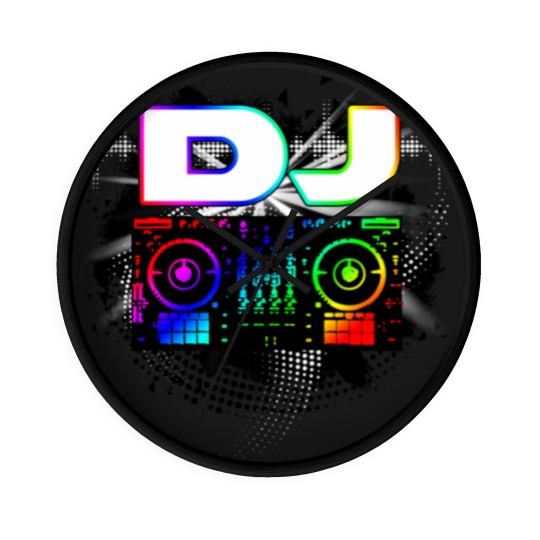 Discover Dj Music Lover Music Player Sound Cool Funny Gift Wall Clocks