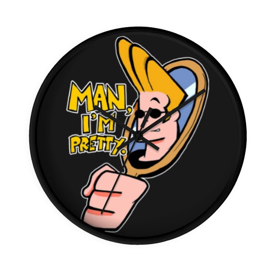 Discover Johnny Bravo™ "Man, I'm Pretty." Quote Essential Wall Clocks
