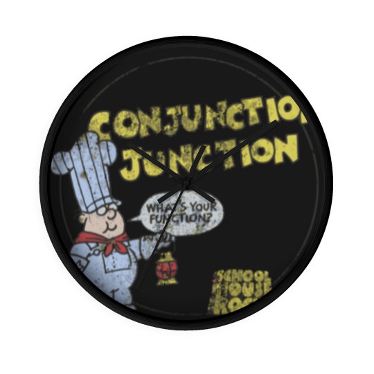 Discover Schoolhouse Rock Conjunction Junction Wall Clocks