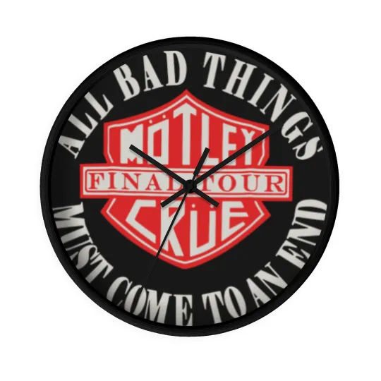 Discover NEW MOTLEY CRUE Final Tour Wall Clocks, Hip Hop Fan Wall Clocks, Rap Music Wall Clocks