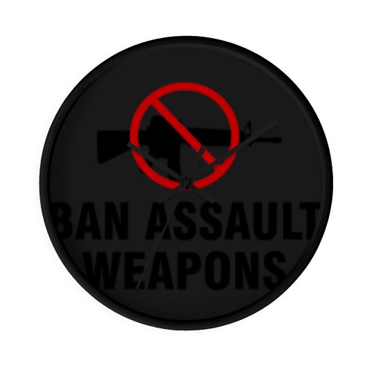 Discover Ban assault weapons Wall Clocks