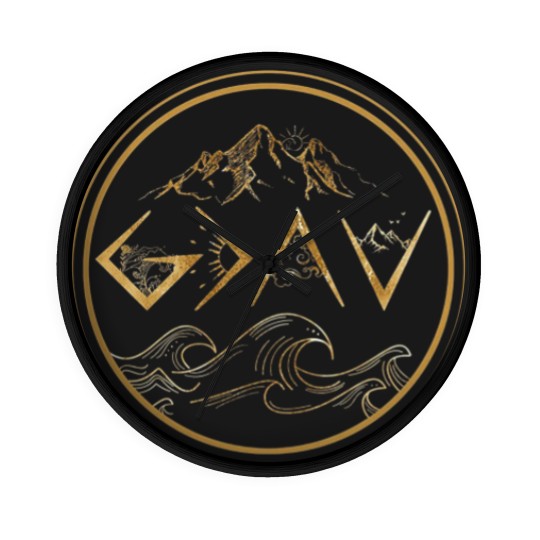 Discover God is Greater Than The High And Lows Wall Clocks