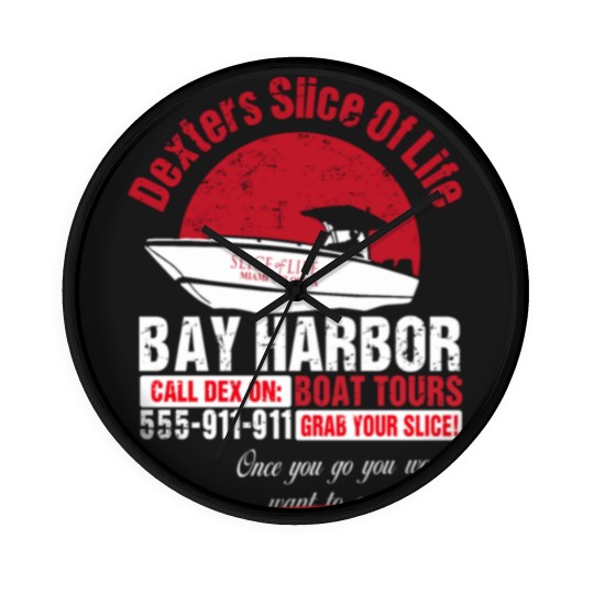 Discover Cool Dexter Bay Harbor Boat Tours Wall Clocks