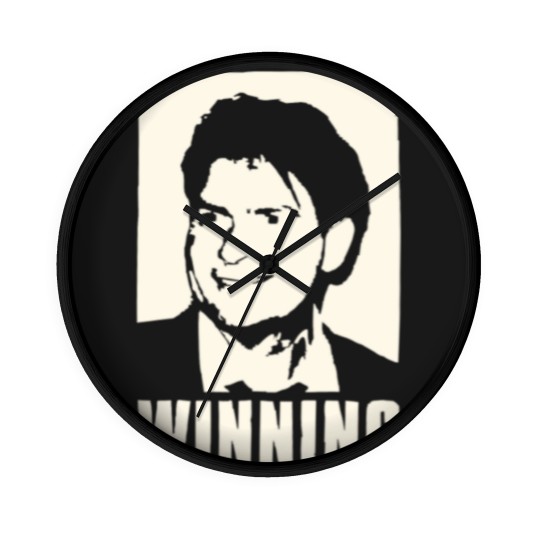 Discover CHARLIE SHEEN WINNING  Wall Clocks