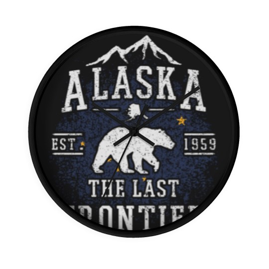 Discover Alaska The Last Frontier Wall Clocks