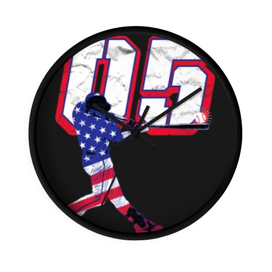 Discover Freddie Freeman Flag Silhouette Gameday Premium Wall Clocks